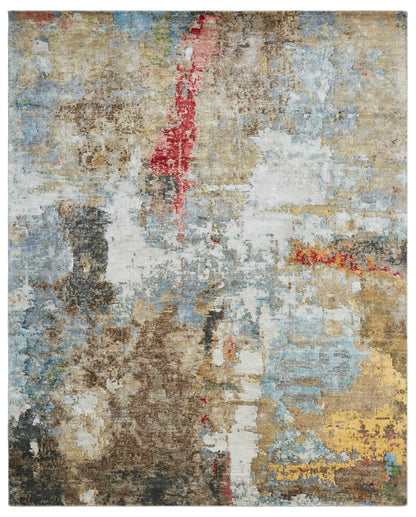 Modern Hand Knotted Rug Silk - KJN3000