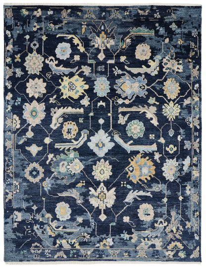 Transitional Hand Knotted Rug Wool & Silk - KAM10020