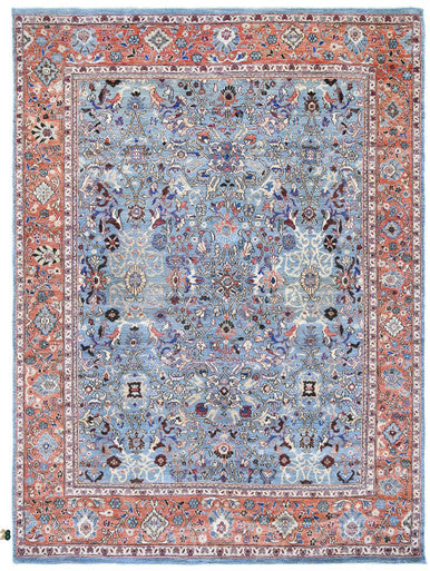 Fine Turk Oushak Wool Hand Knotted Rug 8'10''x11'11''  - AR73724