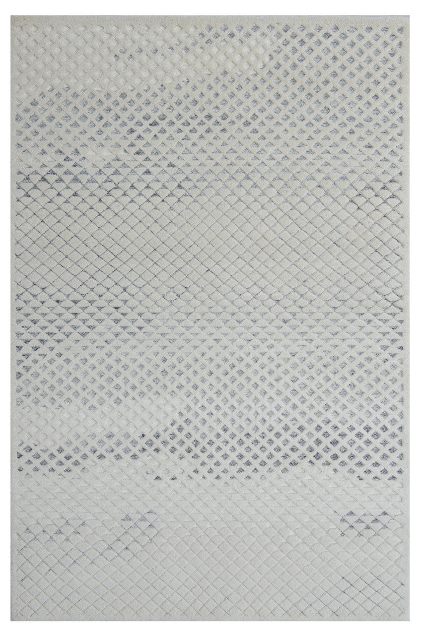 Ivory 5'1" x 8'3" Oushak Tribal Sumack Hand knotted Wool Rug - Sku: ART72096