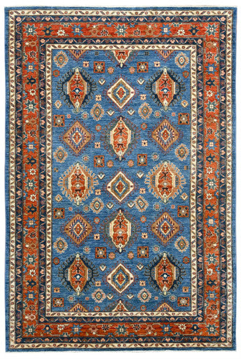 Caucasian Fine Super Kazak Wool Hand Knotted Rug 5'11''x9'03''  - AR89392