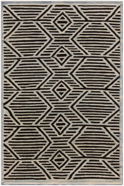 Tribal Moroccan Design Wool Hand Knotted Rug 4'11''x8'00''  - AR63487