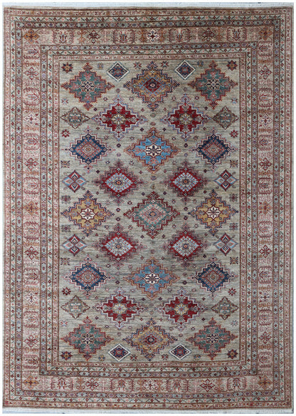 Caucasian Fine Super Kazak Wool Hand Knotted Rug 8'09''x11'10''  - AR88958