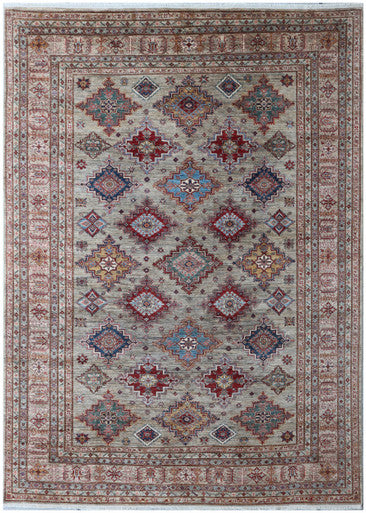 Caucasian Fine Super Kazak Wool Hand Knotted Rug 8'09''x11'10''  - AR88958