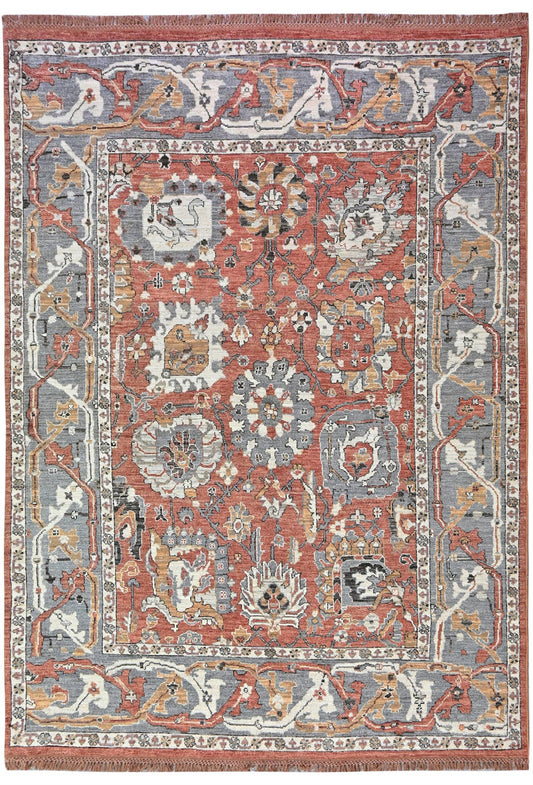 Anatolian Design  Wool Hand Knotted Rug 6'00''x8'05''  - AR79982
