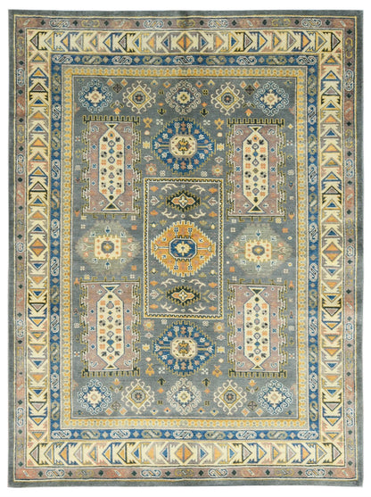 Caucasian Collection Handknotted Rug 5'00" X 6'08" -Art89117