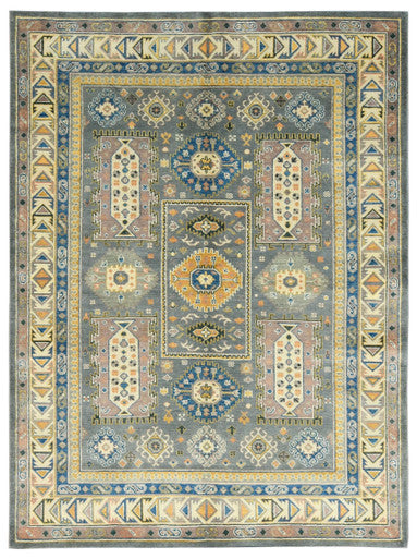 Caucasian Collection Handknotted Rug 5'00" X 6'08" -Art89117