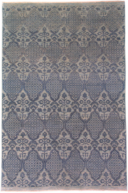 Indigo Collection Handknotted Rug 6'01" X 9'03" -Art31520