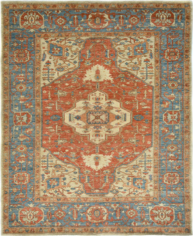 Tribal Nomad Vege Dye Wool Hand Knotted Rug 8'02''x9'11''  - AR92850