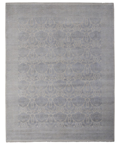 Indigo Collection With Silk Handknotted Rug 11'09" X 15'00" -Art47501