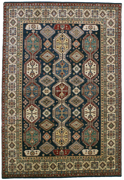 Caucasian Fine Super Kazak Wool Hand Knotted Rug 8'07''x12'07''  - AR81535