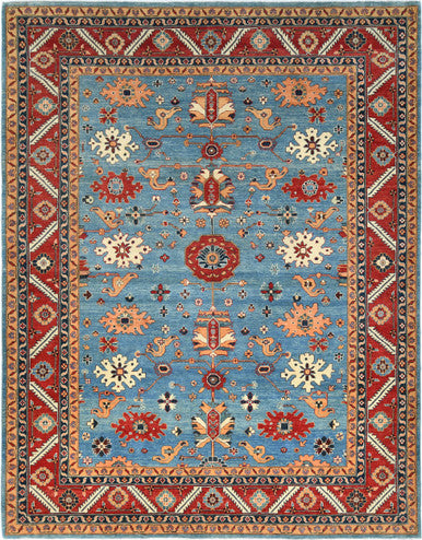 Caucasian Fine Super Kazak Wool Hand Knotted Rug 8'11''x11'06''  - AR89956