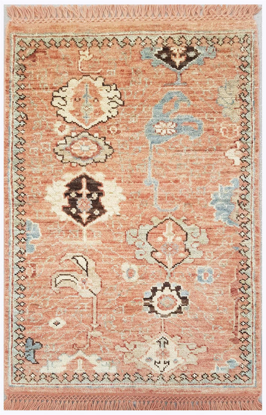 Anatolian Design  Wool Hand Knotted Rug 2'11''x4'09''  - AR80344