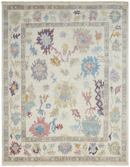 Transitional Hand Knotted Rug Wool & Silk - KAA8990