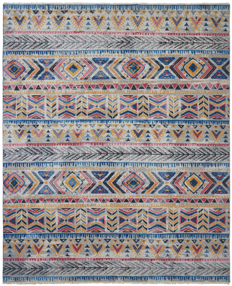 Gray Transitional Hand knotted Wool Rug Sizes From: 2x3 to 12x15 - Sku: KSK11890