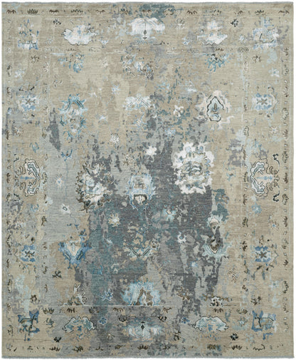 Transitional Hand Knotted Rug Wool & Silk - KKD11420