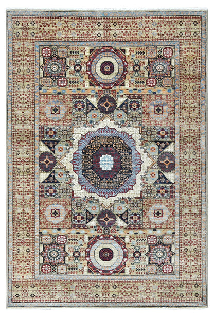 Farahan Collection Mamluk Des Handknotted Rug 4'01" X 6'00" -Art77012