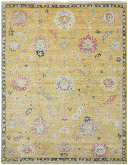 Transitional Hand Knotted Rug Wool & Silk - KAA9030