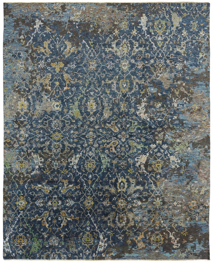 Transitional Hand Knotted Rug Wool & Silk - KCR9330