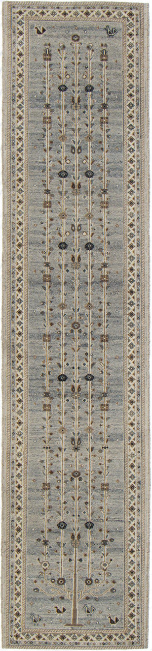 Tribal Souf Moroccan Design Wool Hand Knotted Rug 2'07''x11'10''  - AR76599
