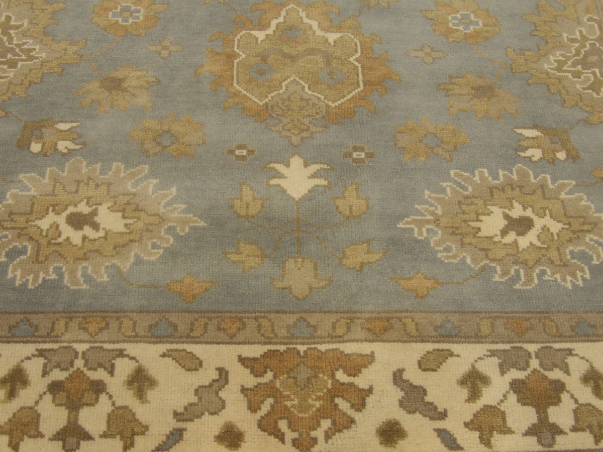 Turk Oushak Wash rug border detail