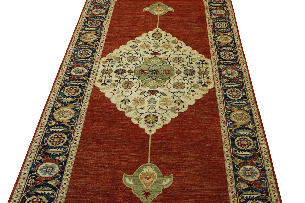 Back of Tribal Fine Sherapi hand-knotted rug