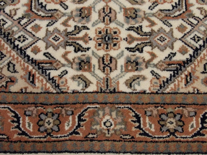 Fine Persian Mir Herati rug border detail