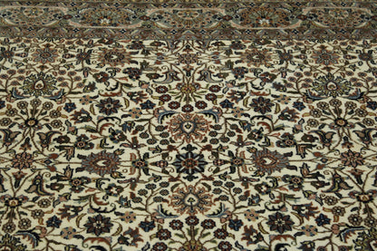 Back of Traditional Mir Design hand-knotted rug