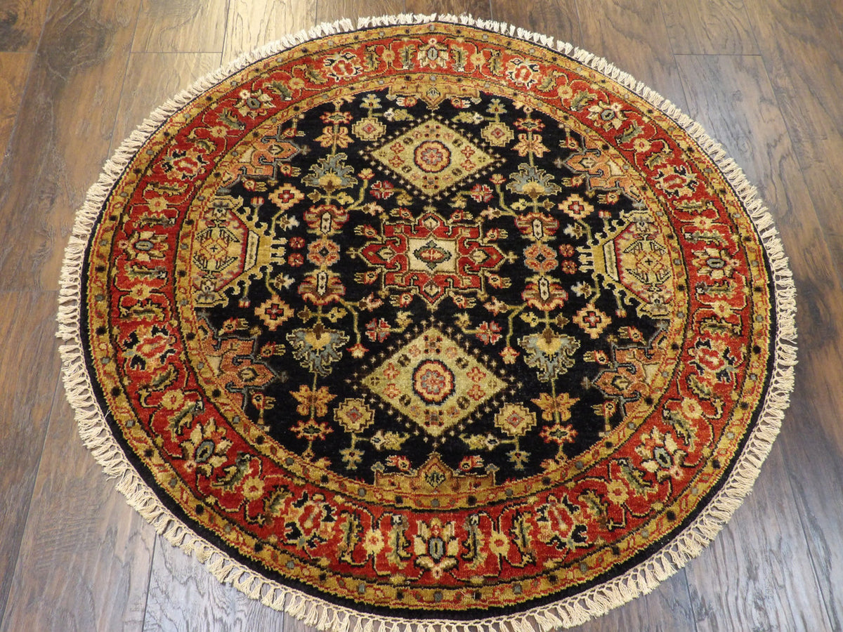Serapi rug corner detail