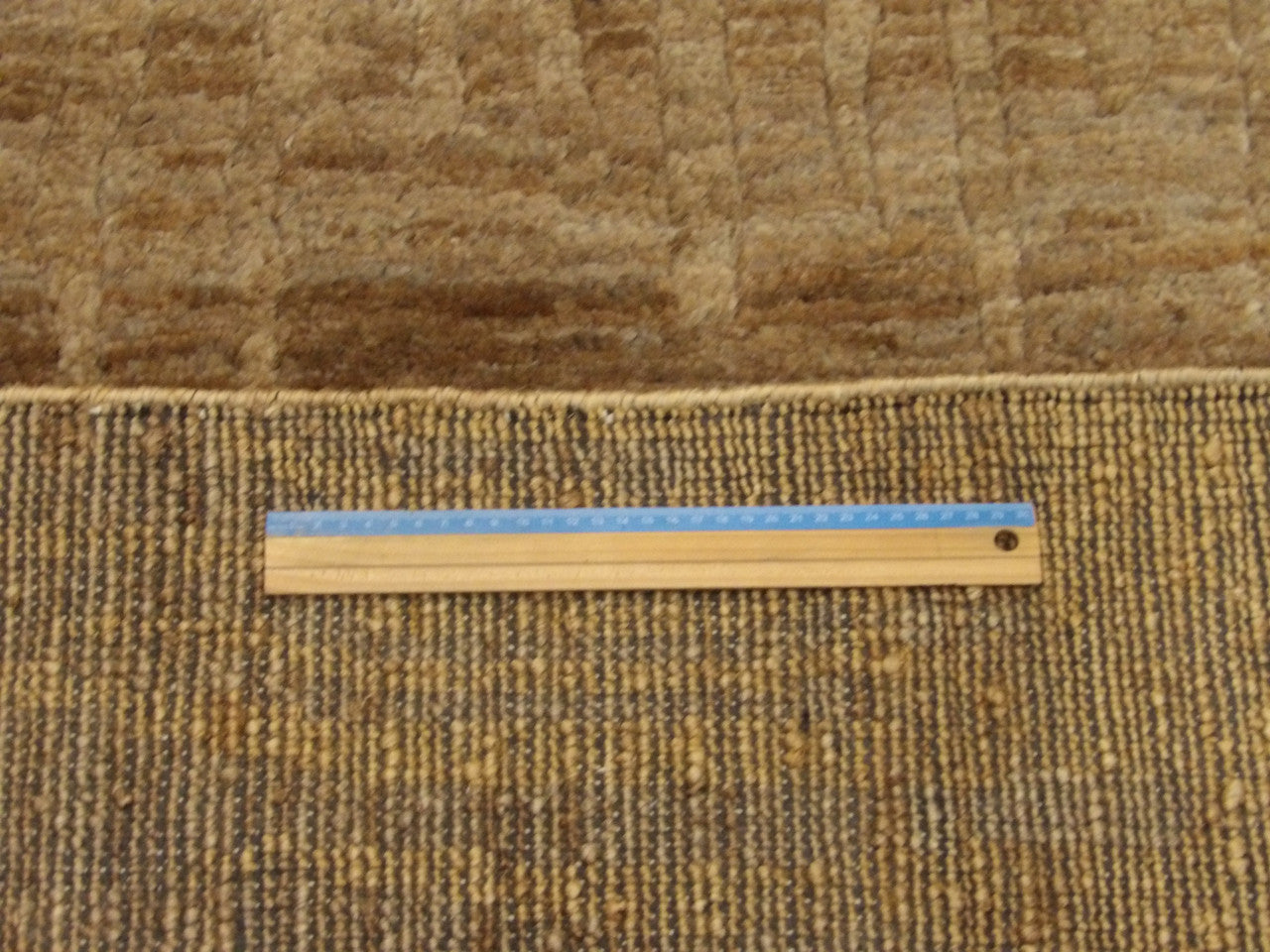 Brown Natural Jute Modern Design Indoor Outdoor rug in room setting