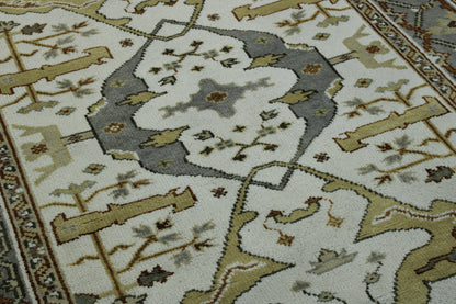 Full view of Oushak Ziegler rug