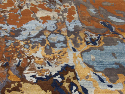 Back of Tibetan hand-knotted rug