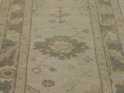 Back of Vintage Oushak hand-knotted rug