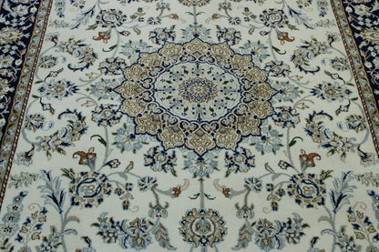 Back of Traditional Fine Nain hand-knotted rug