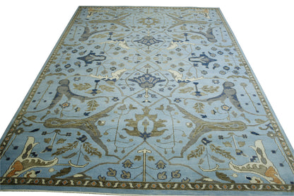 Full view of Oushak Ziegler rug