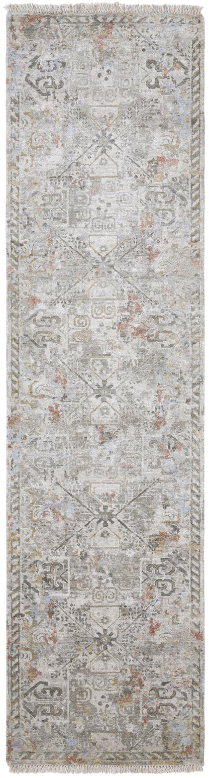Transitional Hand Knotted Rug Wool & Silk - KKH3480