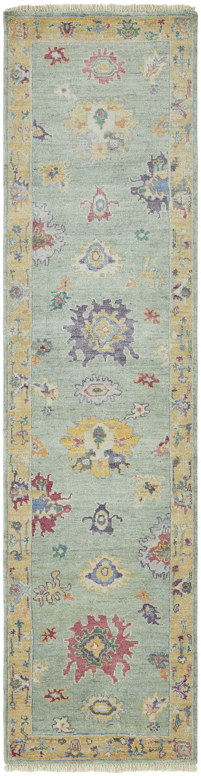 Transitional Hand Knotted Rug Wool & Silk - KAA9020