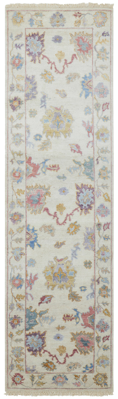 Transitional Hand Knotted Rug Wool & Silk - KAA8990