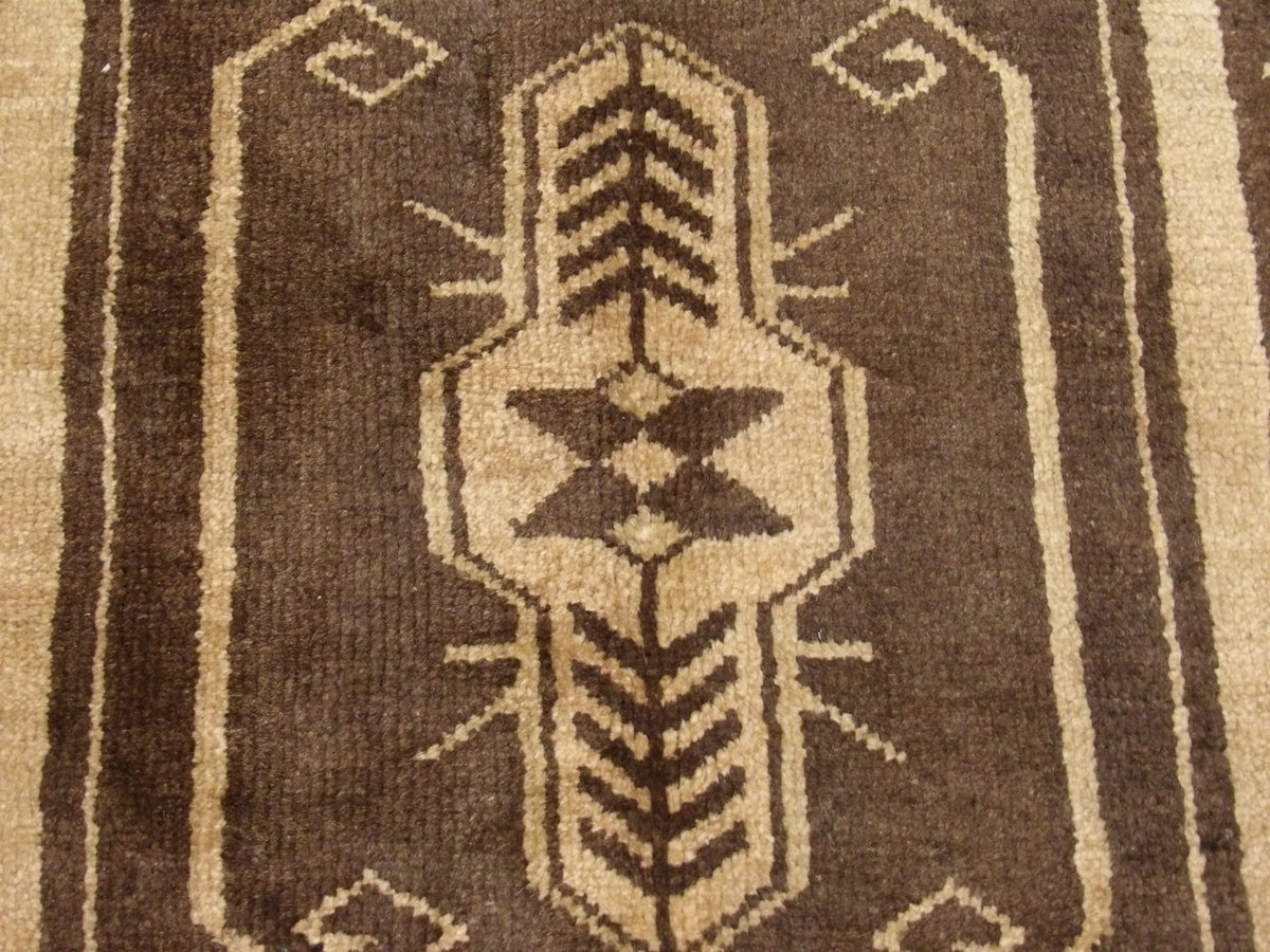 Back of Vintage Turk Anatolian Antique Yastik hand-knotted rug