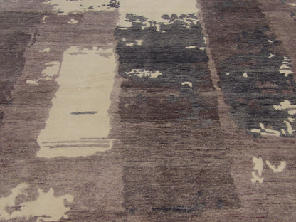 Modern Bamboo Marble Design rug border detail