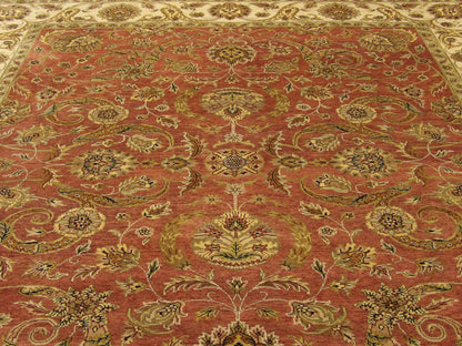 Back of Fine Ziegler Tie Dye hand-knotted rug