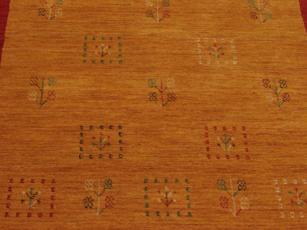 Gabbeh rug border detail