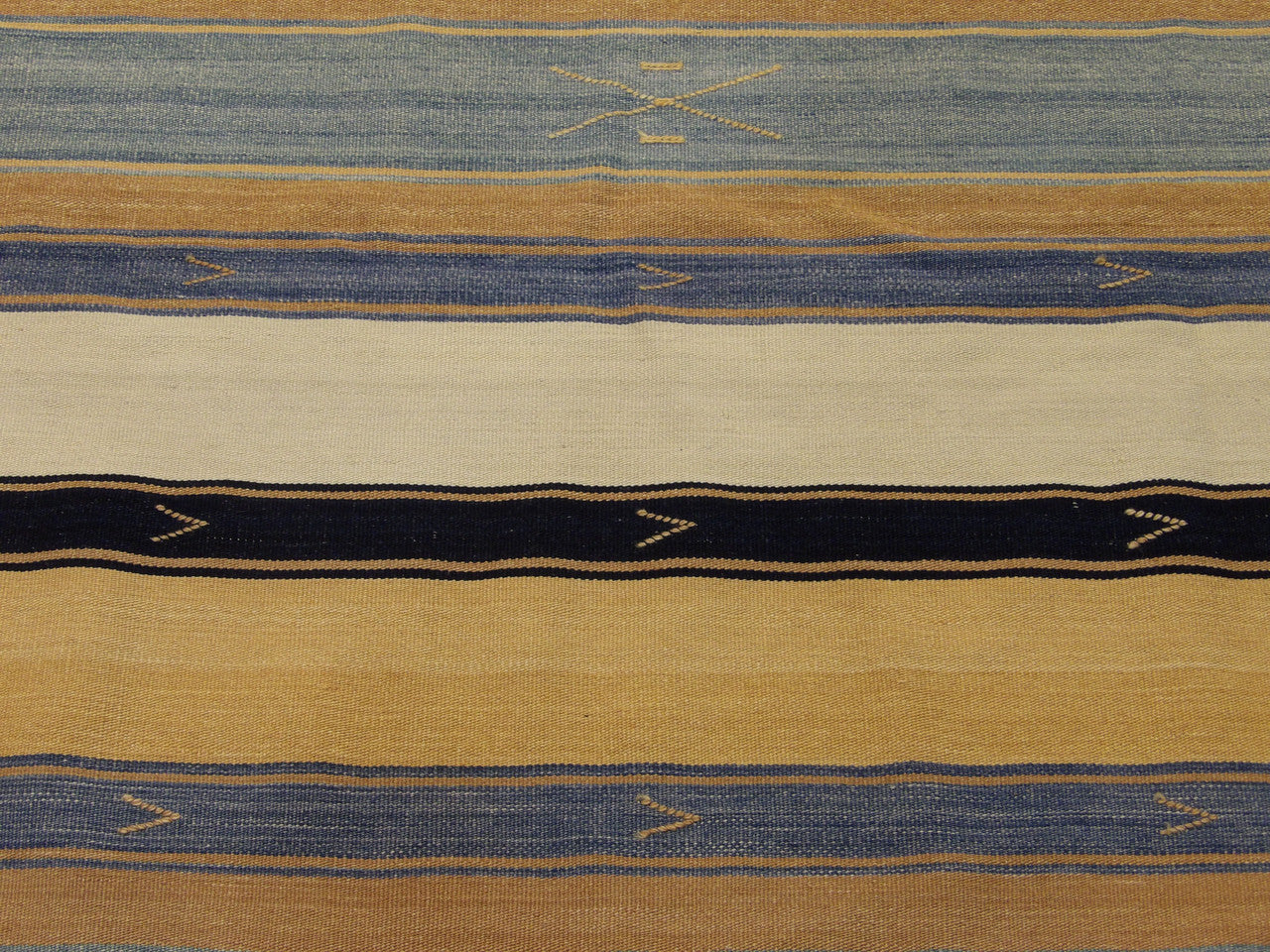 Anatolian stripe kilim texture close-up