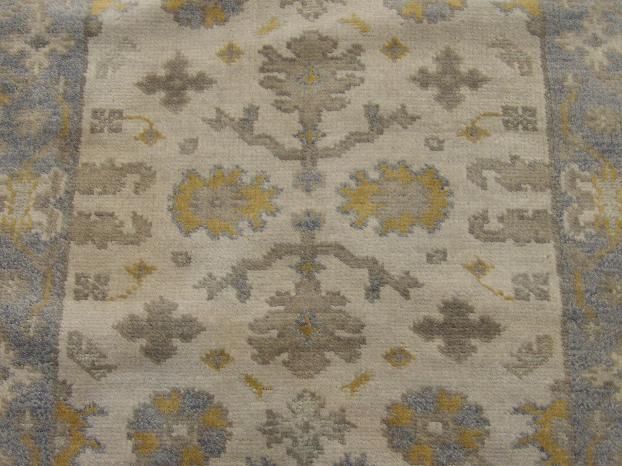 Back of Turk Oushak Wash hand-knotted rug