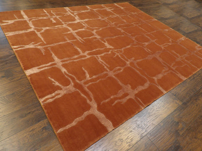 Full view of modern wave rug