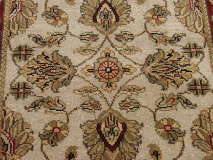 Back of Jaipur Kashan hand-knotted rug