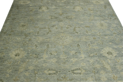 Back of Oushak Ziegler hand-knotted rug