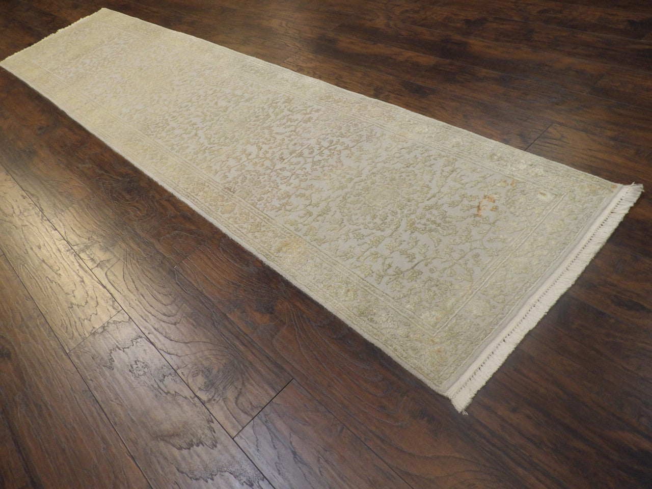 Full view of Persian Kashan Carved rug