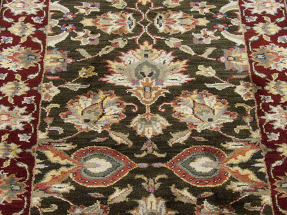 Back of Jaipur Kashan hand-knotted runner
