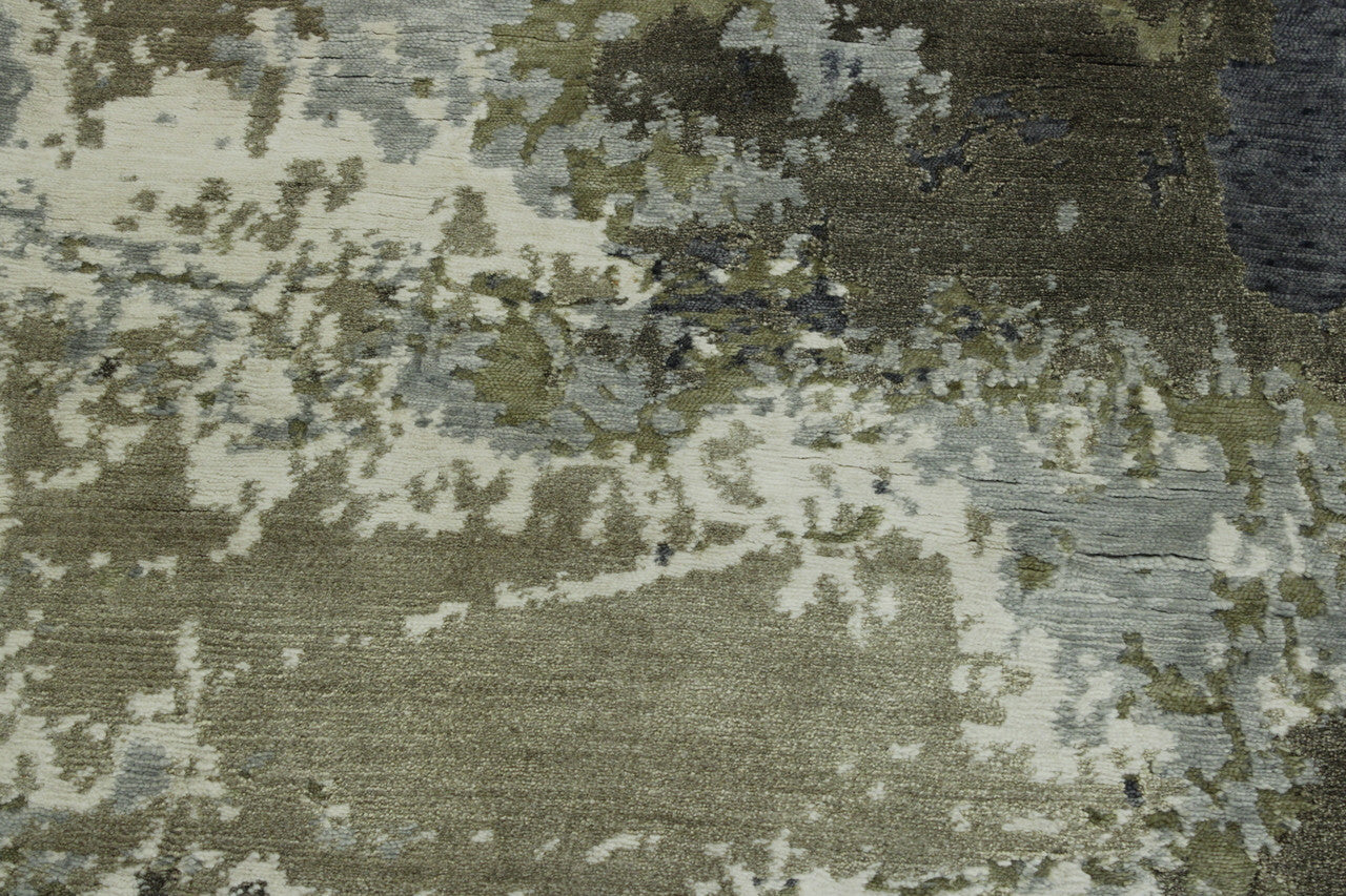 Modern Abstract Broken Design rug corner detail